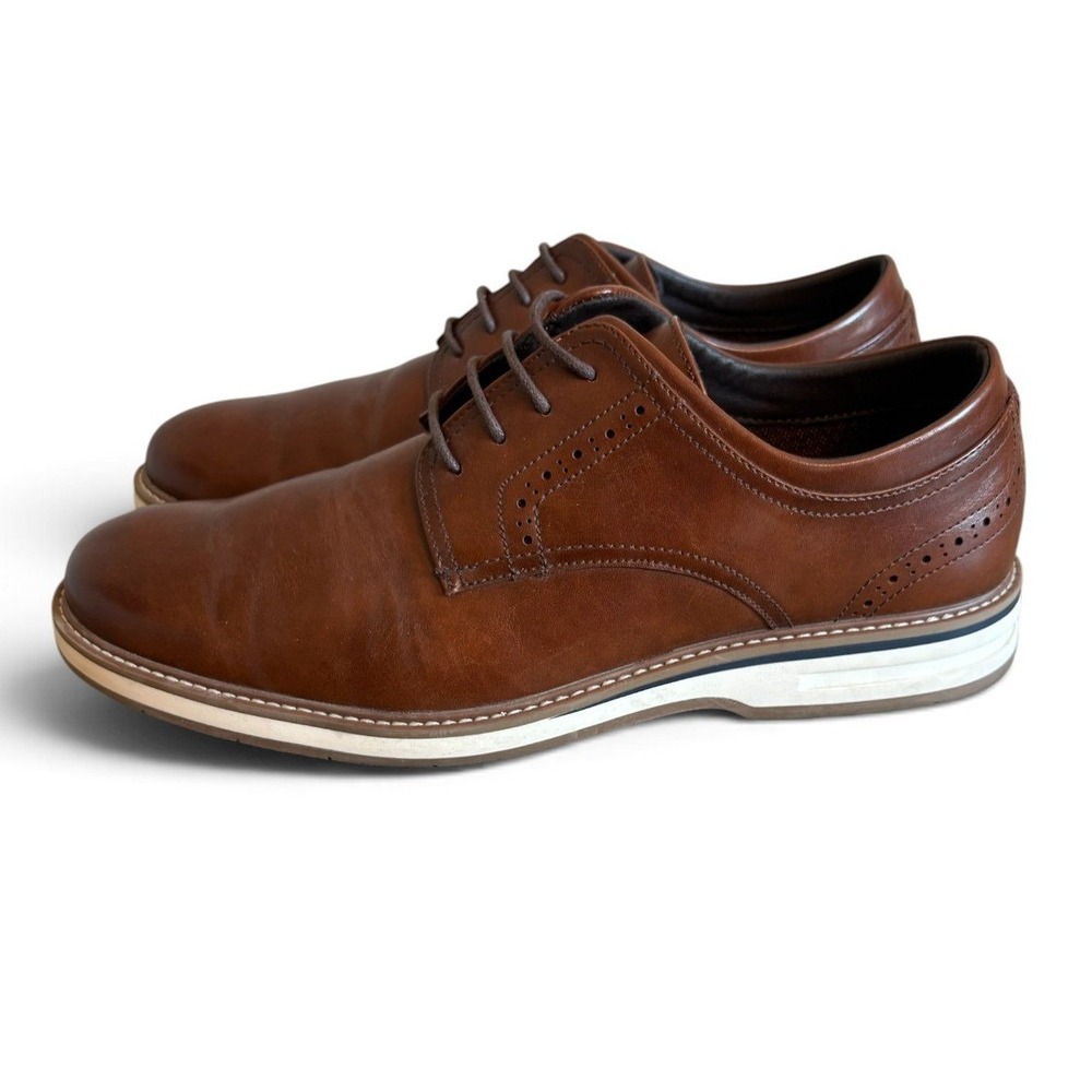 Gordon Rush Mens Brown Plain Toe Oxford Dress Shoes 10.5 301334 Derby Brogue
